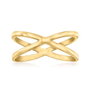 10kt Yellow Gold Crisscross Ring