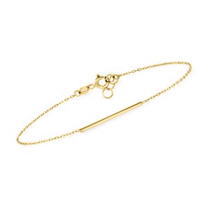 Italian 14kt Yellow Gold Bar Bracelet