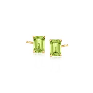 2.10 ct. t.w. Peridot Stud Earrings in 14kt Yellow Gold