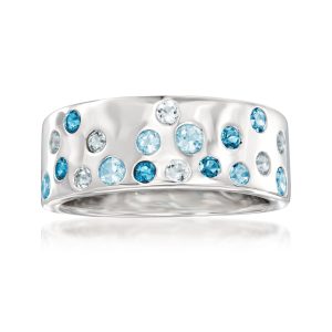 .70 ct. t.w. Tonal Blue Topaz Ring in Sterling Silver