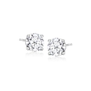 1.50 ct. t.w. Lab-Grown Diamond Stud Earrings in 14kt White Gold