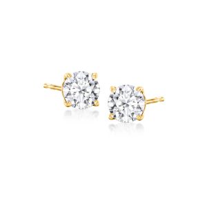 1.00 ct. t.w. Lab-Grown Diamond Stud Earrings in 14kt Yellow Gold