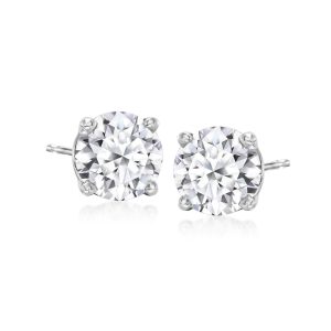 3.00 ct. t.w. Lab-Grown Diamond Stud Earrings in 14kt White Gold