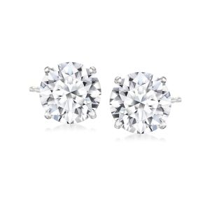 4.00 ct. t.w. Lab-Grown Diamond Stud Earrings in 14kt White Gold