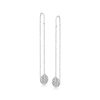 .25 ct. t.w. Diamond Cluster Threader Earrings in 14kt White Gold