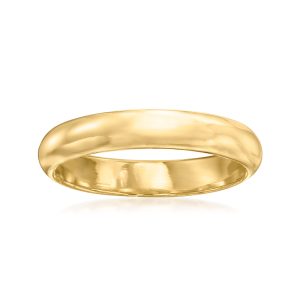 4mm 18kt Yellow Gold Domed Ring