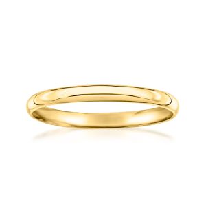 2mm 18kt Yellow Gold Polished Ring