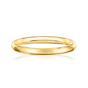 2mm 18kt Yellow Gold Polished Ring