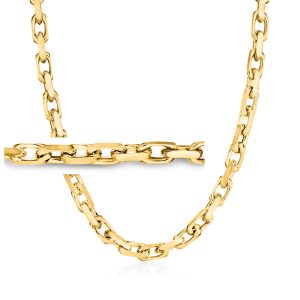 Men's 14kt Yellow Gold Cable-Chain Necklace