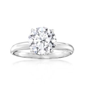 2.00 Carat Lab-Grown Diamond Solitaire Ring in Platinum