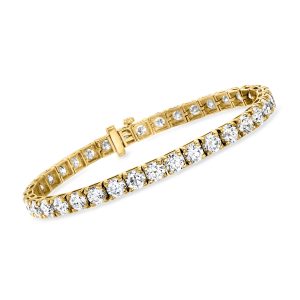 15.00 ct. t.w. Lab-Grown Diamond Tennis Bracelet in 14kt Yellow Gold