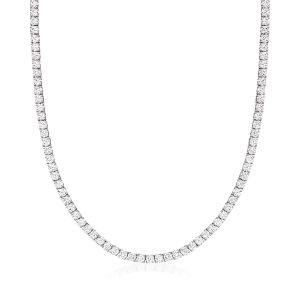 10.00 ct. t.w. Lab-Grown Diamond Tennis Necklace in 14kt White Gold