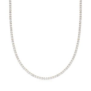 7.00 ct. t.w. Lab-Grown Diamond Tennis Necklace in 14kt Yellow Gold