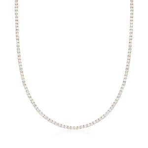 5.00 ct. t.w. Lab-Grown Diamond Tennis Necklace in 14kt Yellow Gold