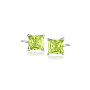 2.20 ct. t.w. Peridot Stud Earrings in Sterling Silver