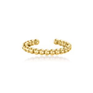 14kt Yellow Gold Beaded Ear Cuff