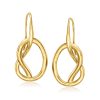18kt Gold Over Sterling Knot Drop Earrings
