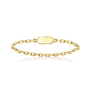 14kt Yellow Gold Cable-Chain Ring