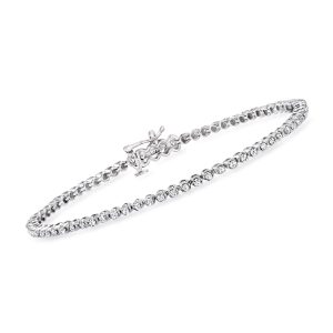 1.00 ct. t.w. Diamond Tennis Bracelet in Sterling Silver