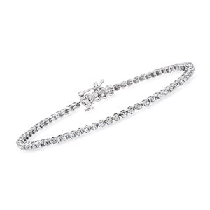 1.00 ct. t.w. Diamond Tennis Bracelet in Sterling Silver