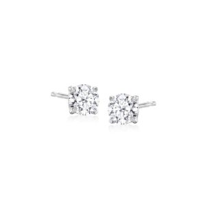 .50 ct. t.w. Lab-Grown Diamond Stud Earrings in 14kt White Gold