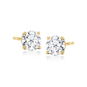 .75 ct. t.w. Lab-Grown Diamond Stud Earrings in 14kt Yellow Gold