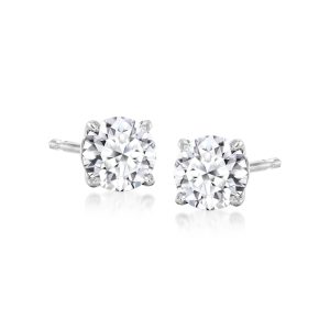 .75 ct. t.w. Lab-Grown Diamond Stud Earrings in 14kt White Gold