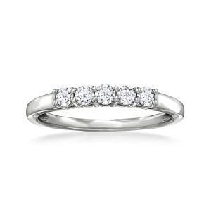 .33 ct. t.w. Lab-Grown Diamond Five-Stone Ring in Sterling Silver
