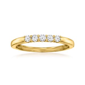 .20 ct. t.w. Lab-Grown Diamond Five-Stone Ring in 18kt Gold Over Sterling