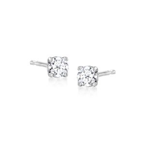 .10 ct. t.w. Lab-Grown Diamond Stud Earrings in Sterling Silver