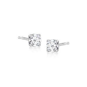 .10 ct. t.w. Lab-Grown Diamond Stud Earrings in Sterling Silver