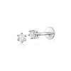 .10 ct. t.w. Diamond Flat-Back Stud Earrings in Sterling Silver