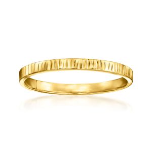 Italian 10kt Yellow Gold Textured Ring