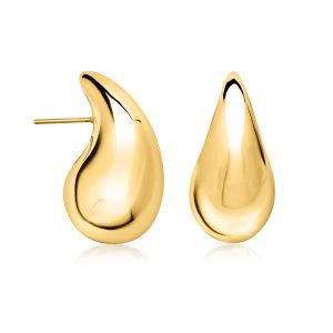 18kt Gold Over Sterling Teardrop Earrings