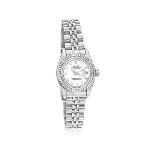 Pre-Owned Rolex Datejust Women's 26mm Automatic Stainless Steel and 18kt White Gold Watch