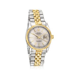 Pre-Owned Rolex Datejust Men's 36mm Automatic Stainless Steel and 18kt Yellow Gold Watch