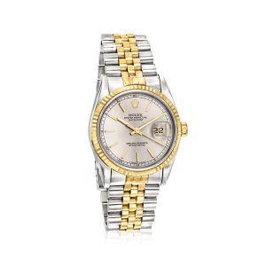 Pre-Owned Rolex Datejust Men's 36mm Automatic Stainless Steel and 18kt Yellow Gold Watch