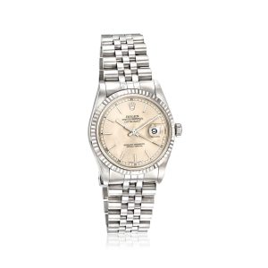 Pre-Owned Rolex Datejust Men's 36mm Automatic Stainless Steel and 18kt White Gold Watch