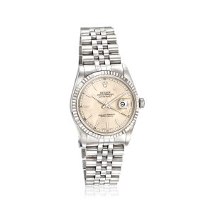 Pre-Owned Rolex Datejust Men's 36mm Automatic Stainless Steel and 18kt White Gold Watch