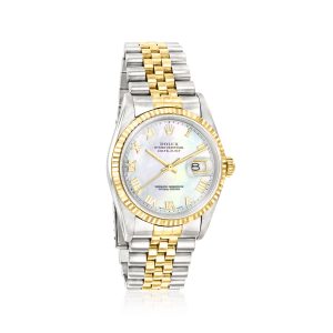 Pre-Owned Rolex Datejust Men's 36mm Automatic Stainless Steel and 18kt Yellow Gold Watch