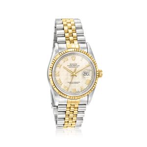 Pre-Owned Rolex Datejust Men's 36mm Automatic Stainless Steel and 18kt Yellow Gold Watch