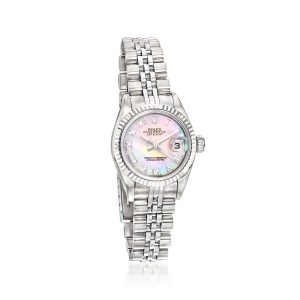 Pre-Owned Rolex Datejust Women's 26mm Stainless Steel and 18kt White Gold Watch