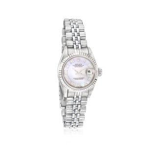 Pre-Owned Rolex Datejust Women's 26mm Automatic Stainless Steel and 18kt White Gold Watch