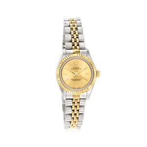 Pre-Owned Rolex Oyster Perpetual Women's 26mm Automatic Stainless Steel and 18kt Yellow Gold Watch
