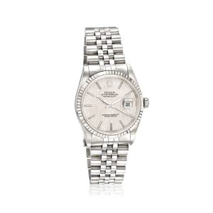 Pre-Owned Rolex Datejust Men's 36mm Automatic Stainless Steel and 18kt White Gold Watch