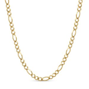 Men's 4.3mm 18kt Gold Over Sterling Figaro-Link Necklace. 24"