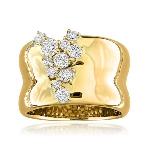 .80 ct. t.w. Scattered-Diamond Ring in 14kt Yellow Gold