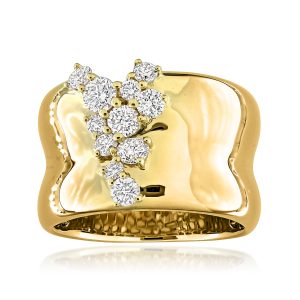 .80 ct. t.w. Scattered-Diamond Ring in 14kt Yellow Gold