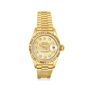 Pre-Owned Rolex Datejust Women's 26mm Automatic 18kt Yellow Gold Watch