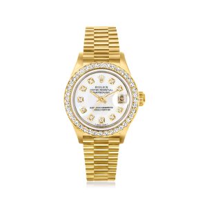 Pre-Owned Rolex Datejust Women's 26mm Automatic 14kt and 18kt Yellow Gold Watch